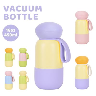 ভালো দাম Eco Silicone Insulated Bottle | 450ml / 750ml / 1000ml | Pastel Macaron Color Thermos With Silicone Body & Lid অনলাইন
