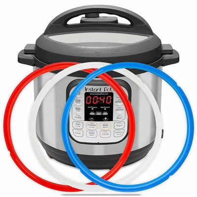 সিলিকন ইনস্ট্যান্ট পট 2 প্যাক সিলিং রিং 3 QT 5QT 6QT 8QT 6 Qt পাওয়ার কুকারের জন্য অভ্যন্তরীণ পট সিল