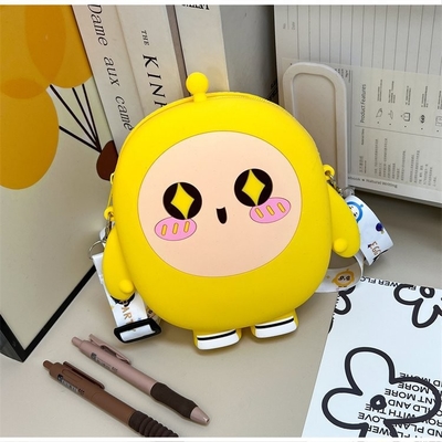 কার্টুন সিলিকন পেন্সিল কেস মুদ্রা Wallet Bag Crossbody Shoulder Bag Kid Handbag Coin Purse For Little Girl জন্মদিনের উপহার