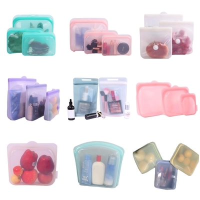 পরিবেশ বান্ধব পুনরায় ব্যবহারযোগ্য সিলিকন খাদ্য সঞ্চয় ব্যাগ ️ বায়ুরোধী, বিপিএ মুক্ত এবং ফুটো-প্রমাণ নকশা ️ ফ্রিজার, মাইক্রোওয়েভ এবং ডিশওয়াশারের জন্য নিরাপদ ️ খাবার প্রস্তুতি, অবশিষ্ট, শিশুর খাবার এবং ভ্রমণের জন্য উপযুক্ত