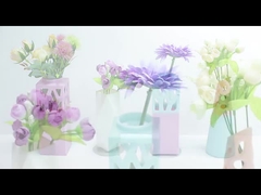 সিলিকন ফুলদানি সিলিকন ফুলদানি উদ্ভিদ ফুলের পাত্র সঙ্গে শক্তিশালী স্তন্যপান কাপ ফুলদানি