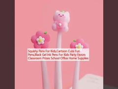 বাচ্চাদের জন্য স্কিসি পেন,কার্টুন মিষ্টি মজার পেন,ব্ল্যাক জেল কালি পেন বাচ্চাদের জন্য পার্টি অনুগ্রহ শ্রেণীকক্ষ পুরস্কার স্কুল অফিস হোম সরবরাহ